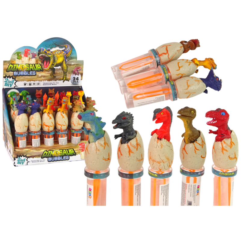 Bańki mydlane Dinozaury 18 cm różne kolory EAN: 5905323213401