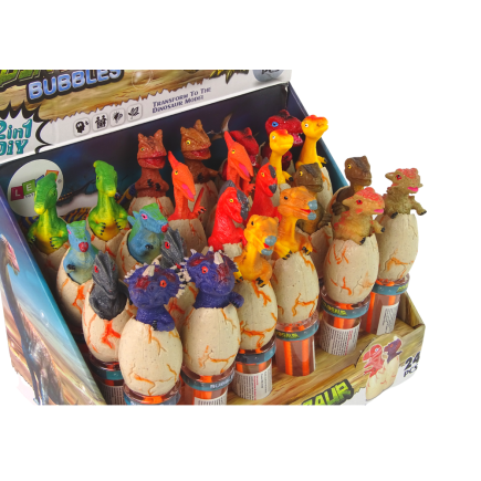 Bańki mydlane Dinozaury 18 cm różne kolory EAN: 5905323213401
