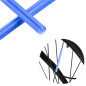 Odblaskowe rurki na szprychy Blue AG402E - EAN: 5907621827847