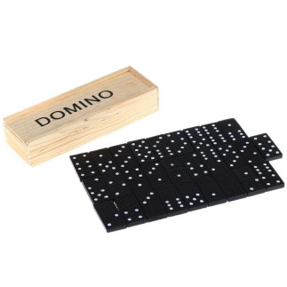 Gra domino w drewnianym pudełku 28 elementy