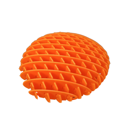 Zabawka fidget pomarańczowa antystresowa elastyczna sensoryczna 10cm