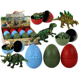 Jajo figurka dinozaura 3 kolory 9cm