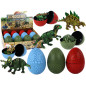 Jajo figurka dinozaura 3 kolory 9cm