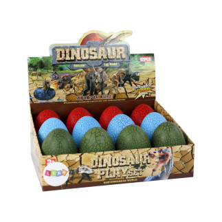 Jajo figurka dinozaura 3 kolory 9cm