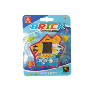 Gra elektroniczna kieszonkowa tetris fioletowy