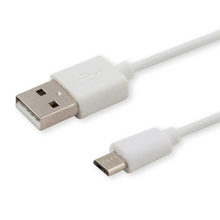 Kabel savio cl-123 (micro usb - usb 2.0   1m  kolor biały)