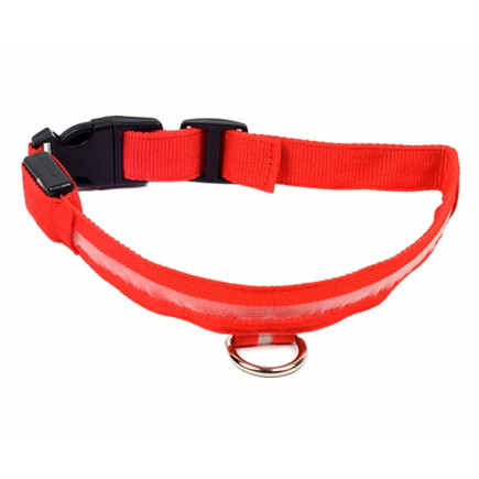 Ag232 obroża świecąca led 32-37cm red