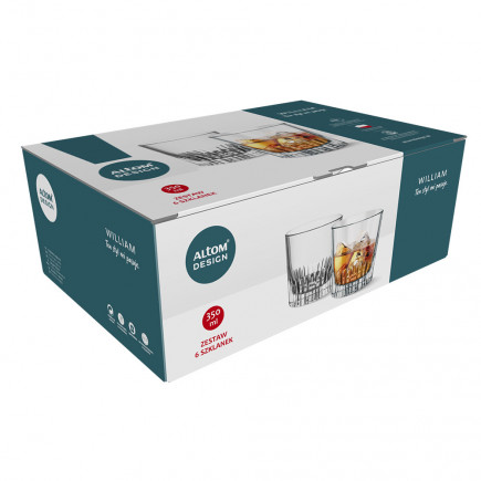 Szklanki do whisky Royal Leerdam William 350 ml (komplet 6 sztuk)