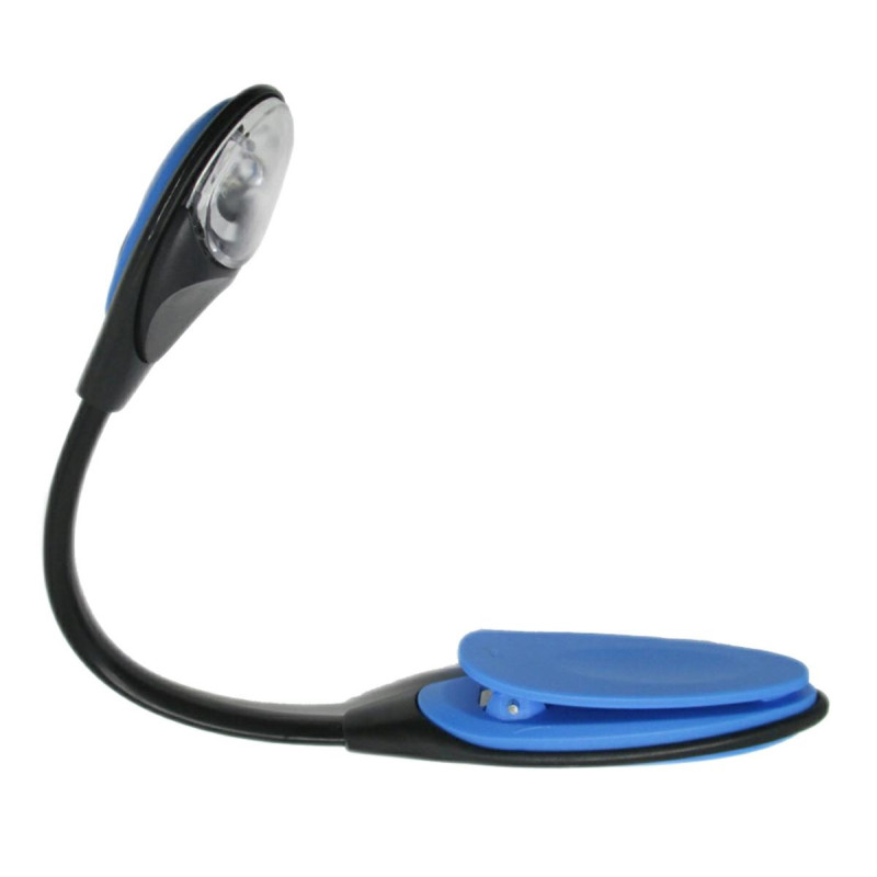 Lampka LED klips niebieska Zd20c EAN: 5907621829643 - idealne oświetlenie do biura i na stół.