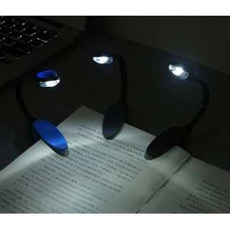 Zd20c lampka led klips niebieska