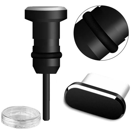 Da23 zaślepka przeciw kurzowi usb-c 2szt  black