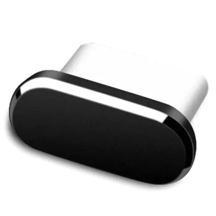 Zaślepka przeciw kurzowi USB-C 2 szt. Black EAN: 5907621836900