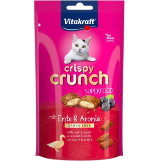 Vitakraft crispy crunch kaczka/aronia przysmak dla kota 60g