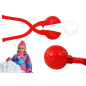 Śnieżkomat maszynka do kulek śnieżnych piłka czerwona 20cm x 5cm x 5cm EAN: 5905991007579