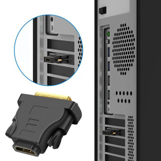 Hd6 adapter gniazdo hdmi-wtyk dvi gold