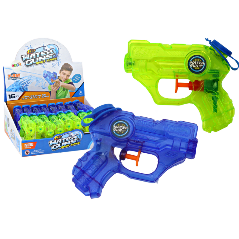 Mini pistolet na wodę Zielony Granatowy 7-8m Zasięg EAN: 5905991004714
