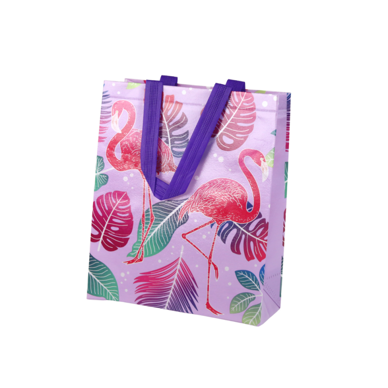 Torba prezentowa flamingi fioletowa 30,5x24,5cm EAN: 5905884453117 Torba prezentowa flamingi fioletowa 30,5x24,5cm EAN: 5905884453117