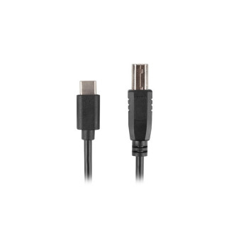 Lanberg kabel usb-c -  usb-b m/m 2.0 1.8m czarny ca-usba-13cc-0018-bk