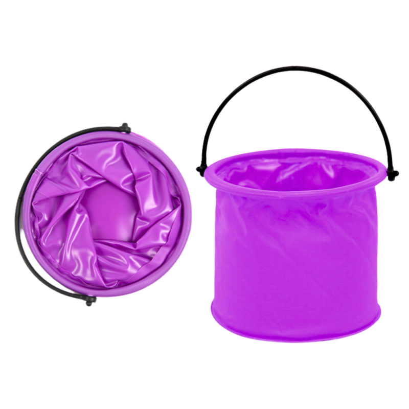 Wiaderko Składane Wielofunkcyjne PVC do Wody Fioletowe EAN: 5905991023951