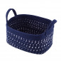 Kosz prostokątny pleciony granatowy n/n bz, 21x31x16cm - EAN: 5904252307151