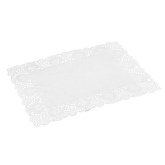 Kpl. serwetek prostokątnych papierowych do ciasta 40x30 cm biały - EAN: 5904252395660