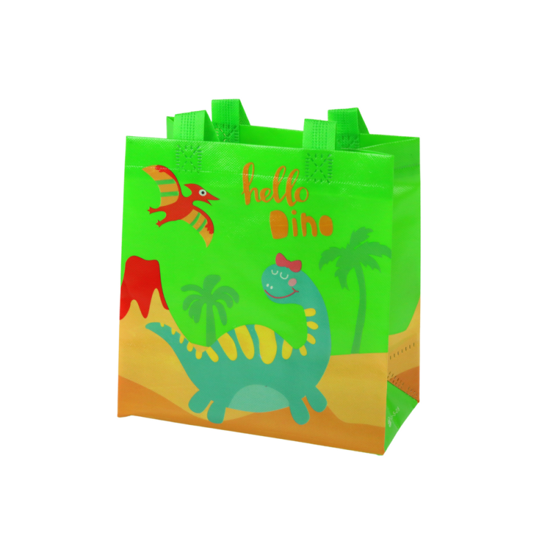 Torba prezentowa dinozaur zielona 23x21,5x11 cm EAN: 5905884453216