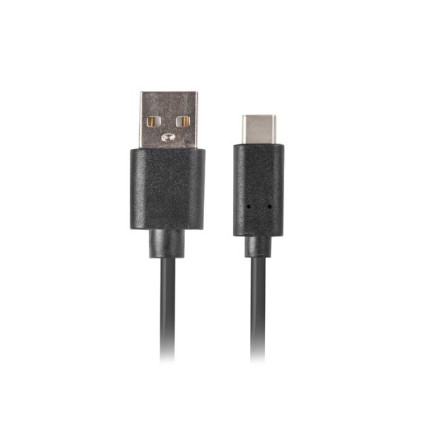 Kabel lanberg ca-usbo-10cu-0005-bk (usb 2.0 typu a - usb typu c   0,50m  kolor czarny)