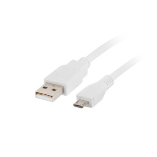 Kabel lanberg ca-usbm-10cc-0018-w (usb 2.0 m - micro usb m  1,8m  kolor biały)