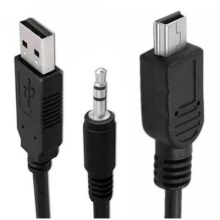 Ak287 przejściówka mini usb-usb/jack3.5