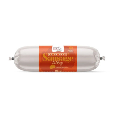 Syta micha prime meat sausage indyk  - przysmak dla psa - 80g