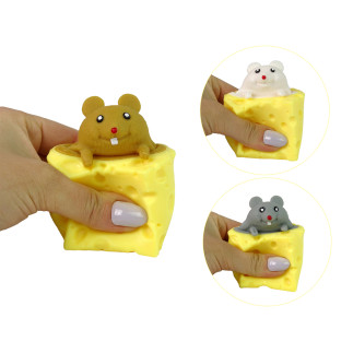 Mysz w serze gniotek squishy myszka sensoryczna pop it