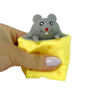 Mysz w serze gniotek squishy myszka sensoryczna pop it