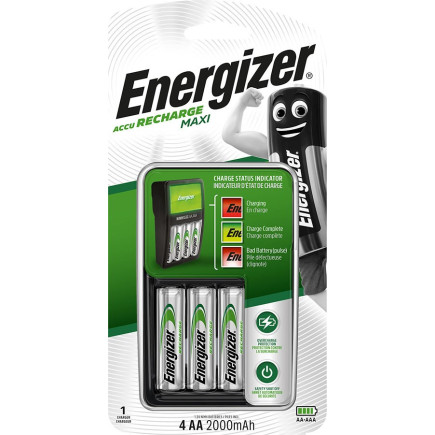 Energizer ładowarka maxi+4aa accu hr6 pow+ 2000mah