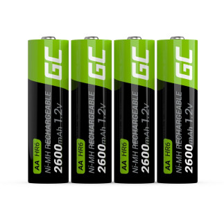 Green cell akumulatorki paluszki 4x aa r6 2600mah
