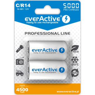 Zestaw akumulatorków everactive evhrl14-5000 (5000mah   ni-mh)