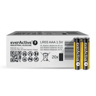 Zestaw baterii alkaliczne everactive evlr03s2ik (40)