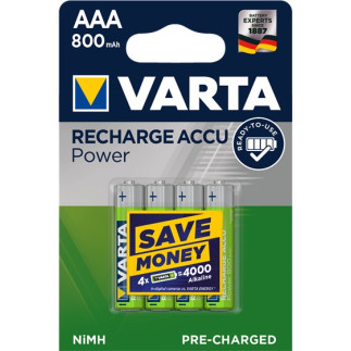 Zestaw akumulatorków aaa varta ready2use 56703101404 (800mah   ni-mh)