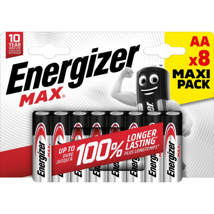 Energizer bateria max aa lr6. 8 szt. opakowanie eco