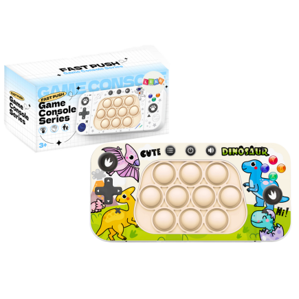 Gra zręcznościowa konsola pop it 4 tryby gry dinozaury