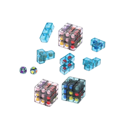 Różowa Kostka Logiczną Układanka Puzzle - EAN: 5905991026402