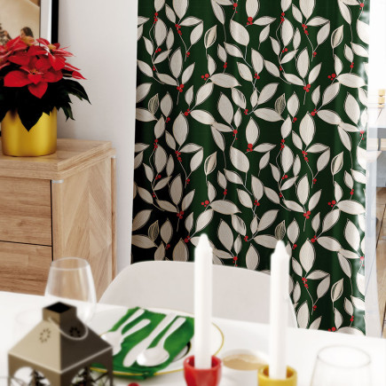 Jarzębina Velvet Tkanina Dekoracyjna 150cm Zielona EAN: 5906450012691