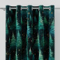 Gwieździsty las tkanina dekoracyjna velvet 150cm zielony EAN: 5906450012707