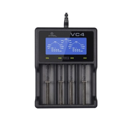 Xtar ładowarka do akumulatorów cylindrycznych li-ion/ni-mh/ni-cd 18650 vc4sl