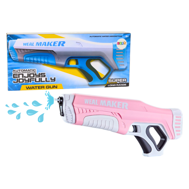 Automatyczny Pistolet na Wodę Różowy 350 ml - EAN: 5905991026242