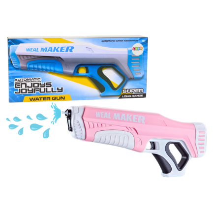 Pistolet na wodę automatyczny różowy 350 ml