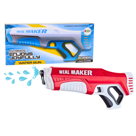 Pistolet na wodę automatyczny czerwony 350 ml