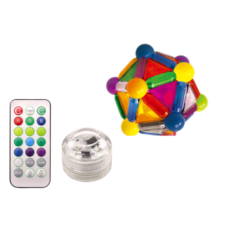 Klocki magnetyczne z podświetleniem 154 elementy w pudełku - EAN: 5905991015932