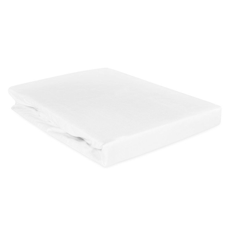 Prześcieradło Satyna Bawełniana Z Gumką Biały 90x200 EAN: [wprowadź EAN]