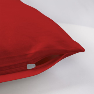 Poszewka satyna bawełna czerwony 029/50x70