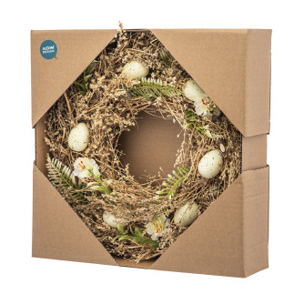 Wianek Wiosenny Boho Beżowy 30x8 cm EAN: 5904252384510